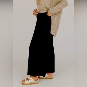 Three bird nest flare black pants